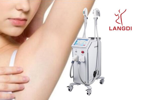 2 Handpieces ΕΠΙΛΕΓΕΙ τεχνολογία λέιζερ ΔΙΌΔΩΝ SHR IPL+ για την αφαίρεση τρίχας/την αναζωογόνηση δερμάτων